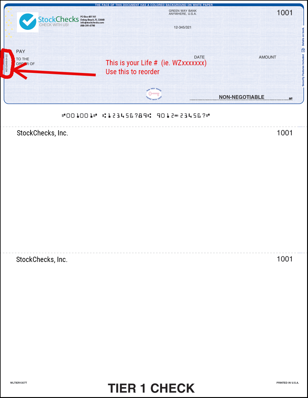 2023 imprinted check reorder blue with wz highlight