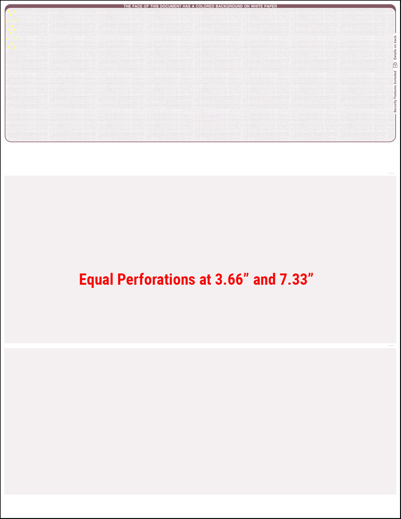 Equal Perforation Checks - Top Position Burgundy Linen SC7LNBY