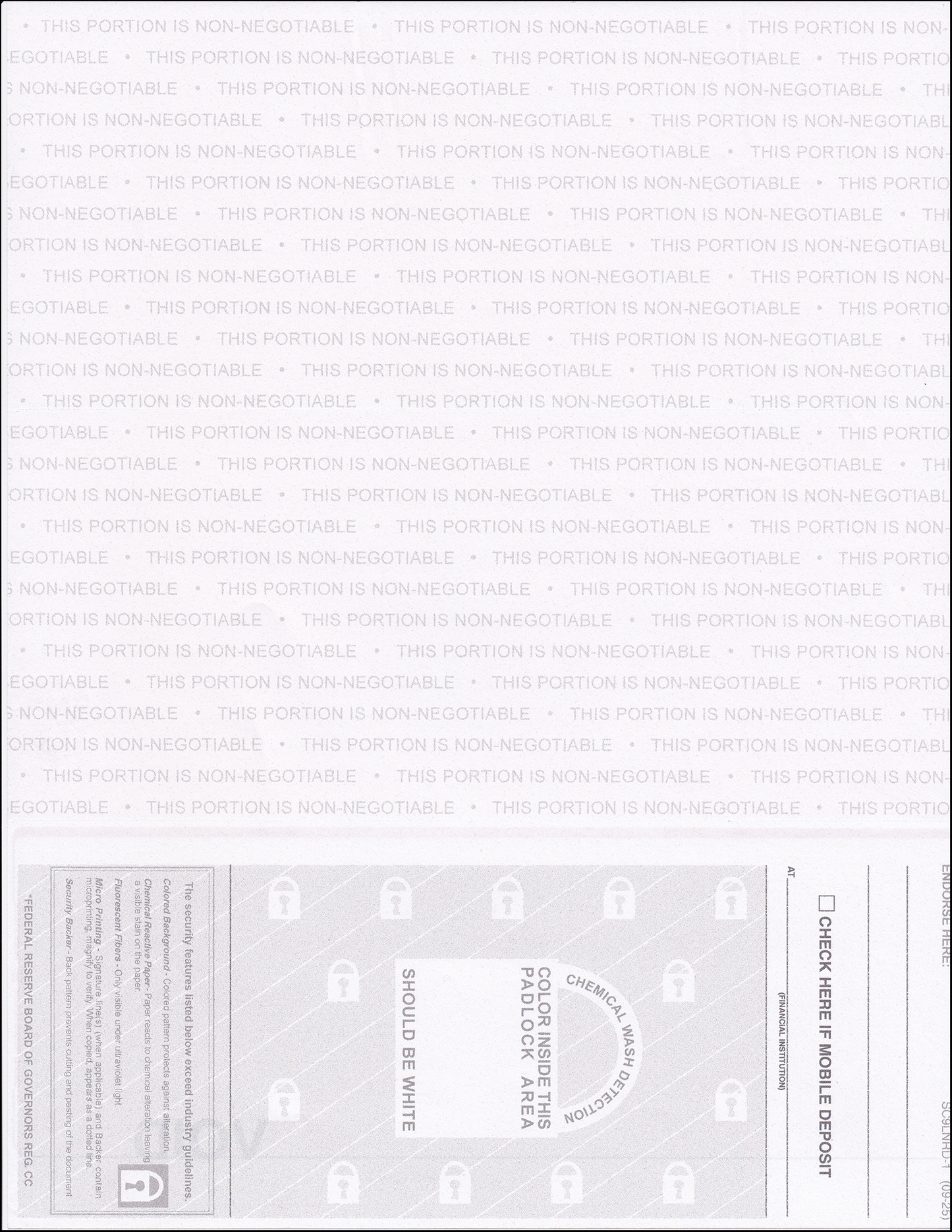 Equal Perforation Checks - Bottom Position - RED Linen (SC9LNRD-1)