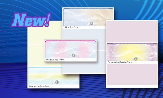 StockChecks NEW Prism Hologram Blank laser Checks