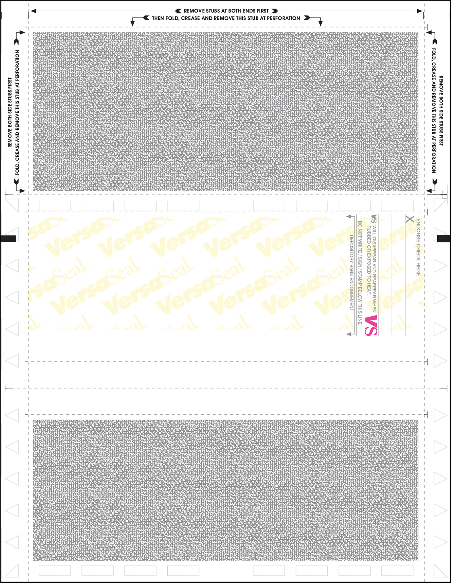 Letter 11" Z-Fold Pressure Seal Checks - RED (Z811R2-0)