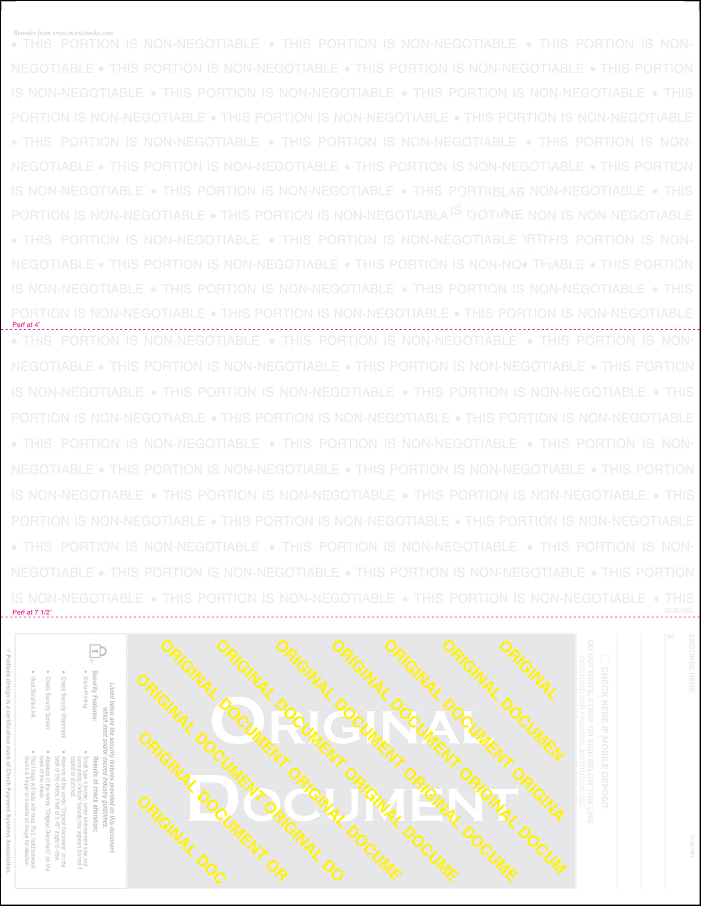 Value Blank Laser Checks in Bottom Position Sky Blue Linen SC3LNBL