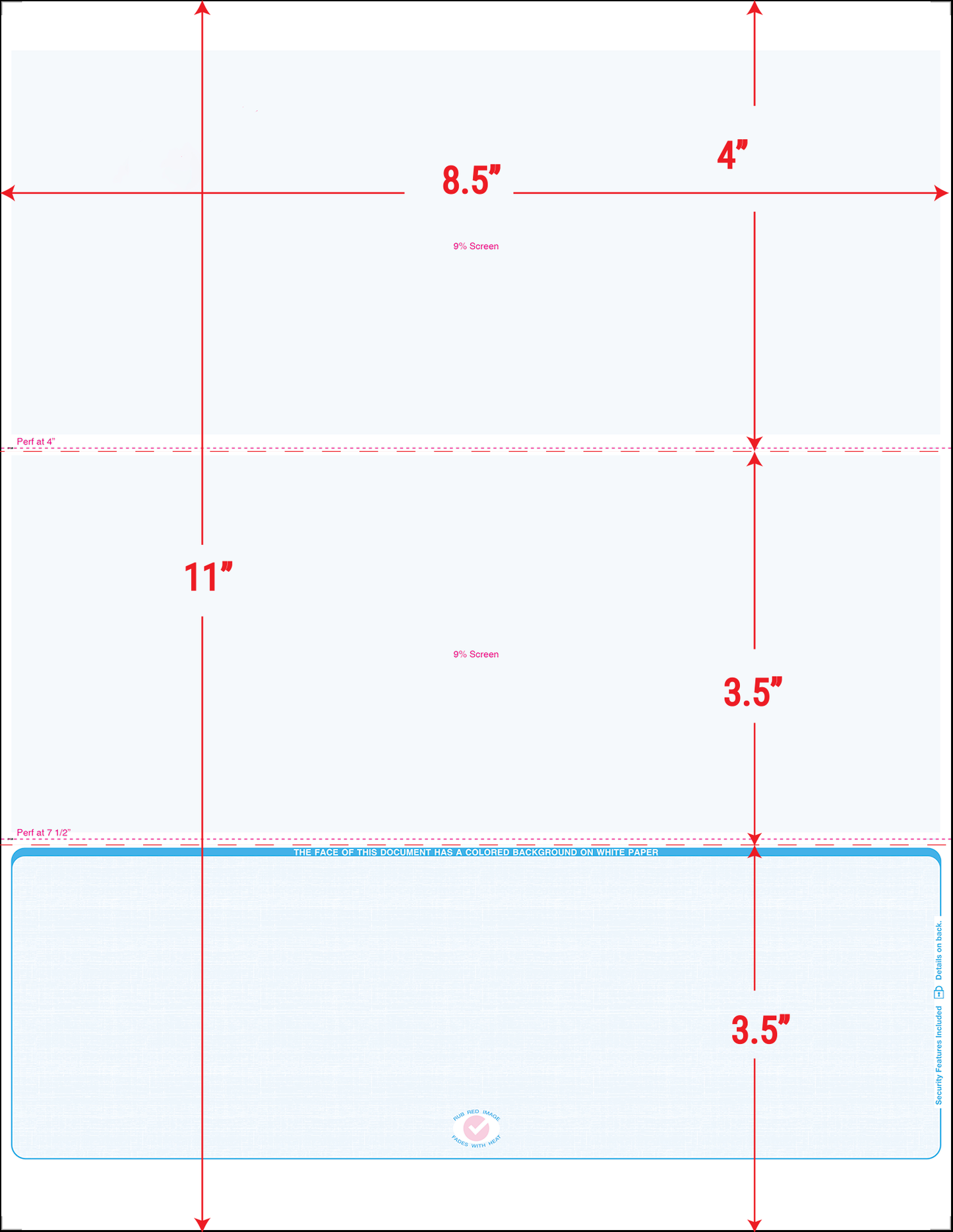 Value Blank Laser Checks in Bottom Position Sky Blue Linen SC3LNBL