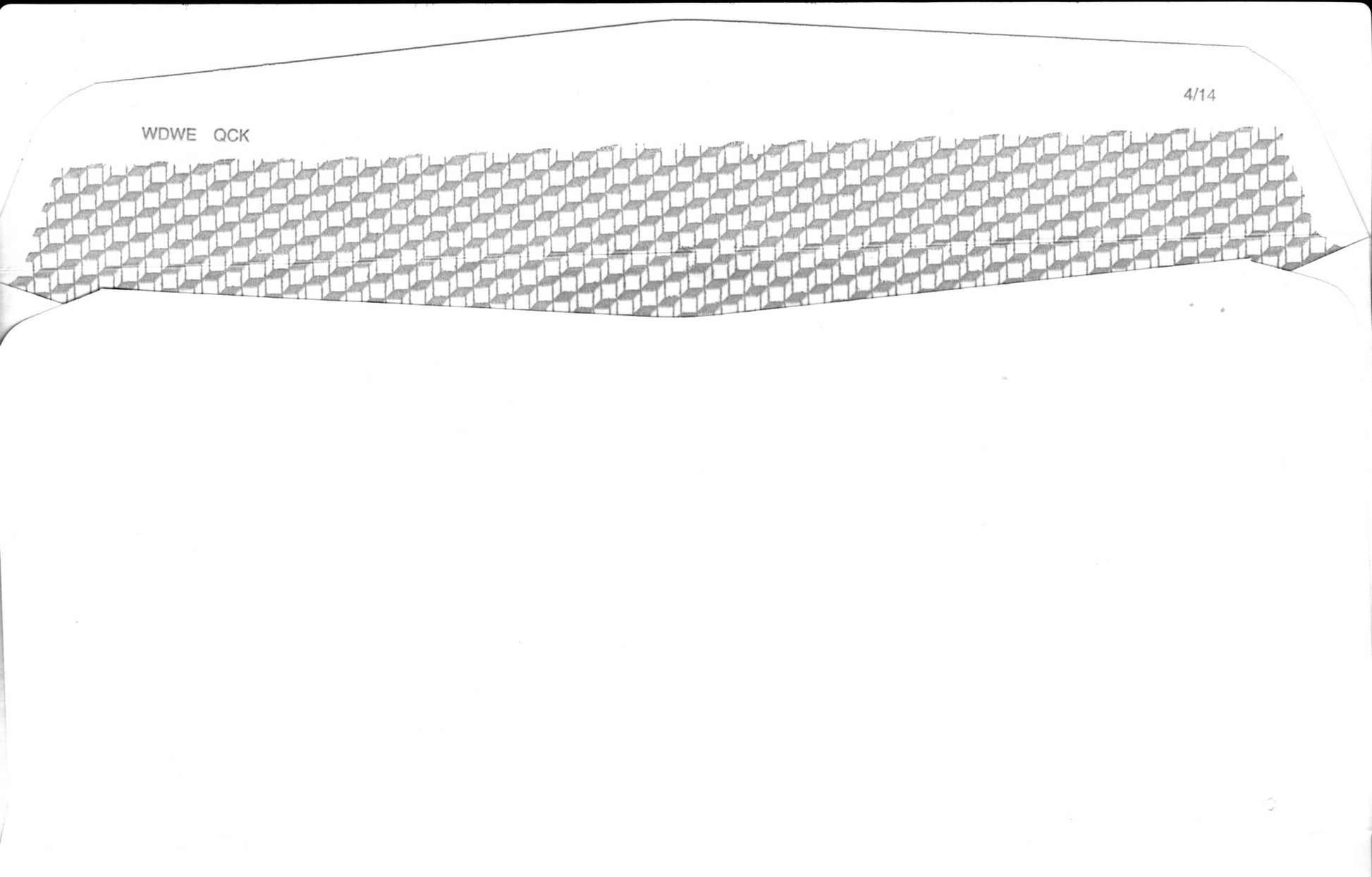 wdweqck gummed envelope backs