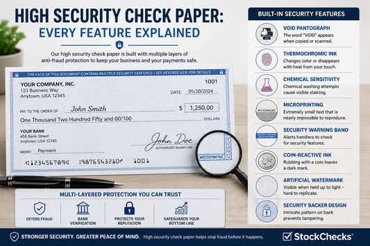 High Security Check Paper: Every Feature Explained