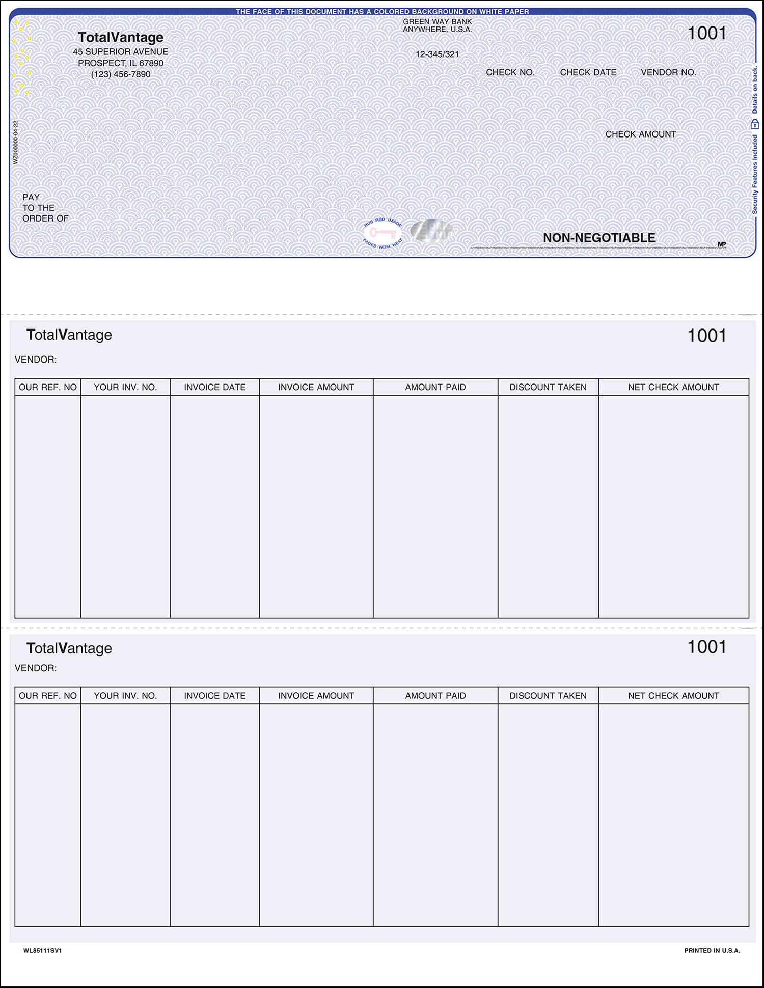 Computer Checks for Quicken