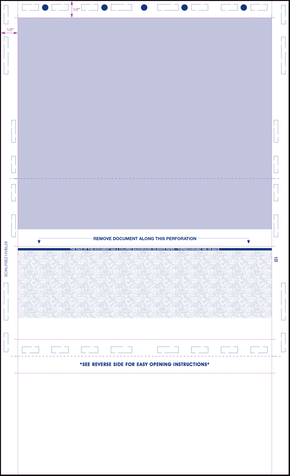 Legal EZ Fold Pressure Seal Checks