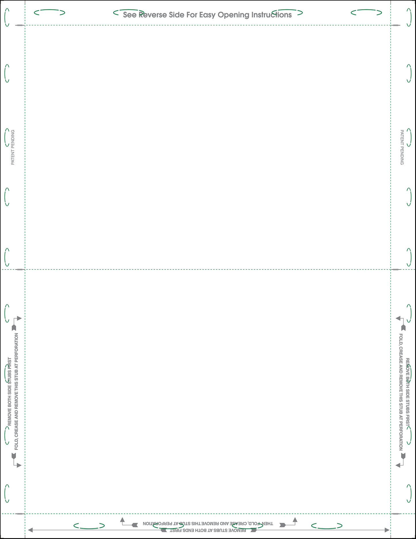 Letter 11" V-Fold Blank Forms (11V00)