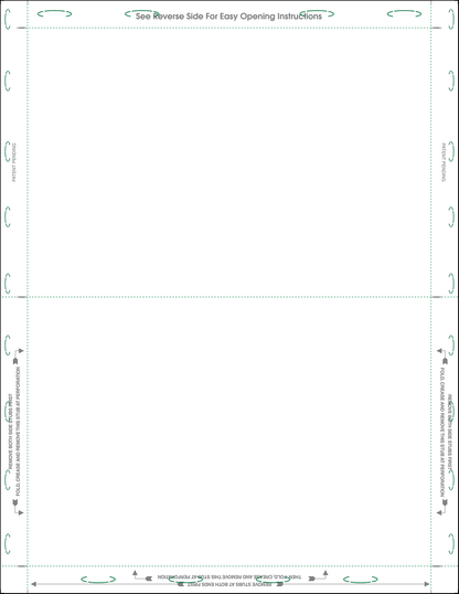 Letter 11" V-Fold Blank Forms (11V00)