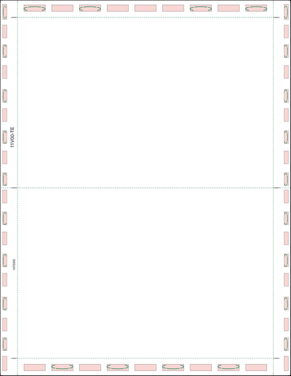 Letter 11" V-Fold Blank Forms (11V00)
