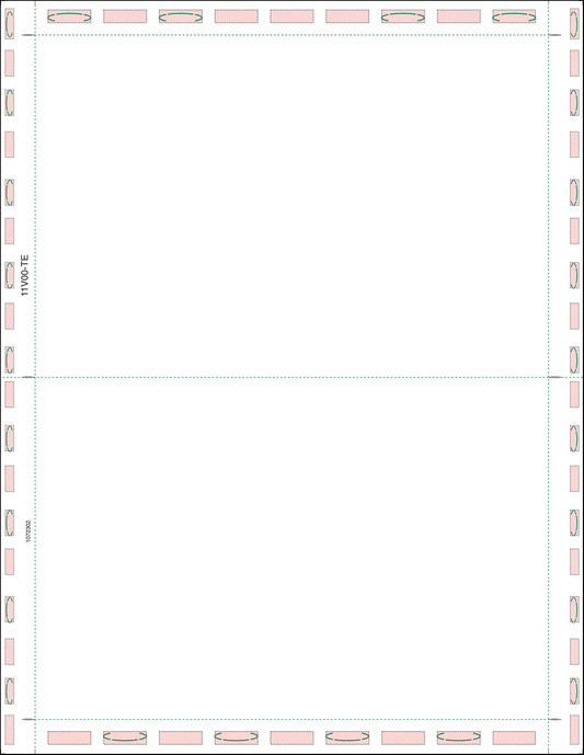 Letter 11" V-Fold Blank Forms (11V00)