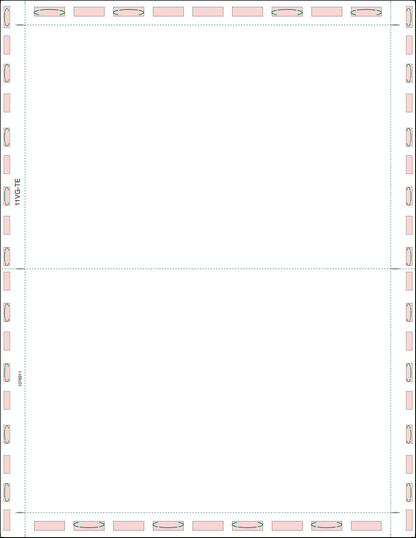 Letter 11" V-Fold Blank Forms (11VG)