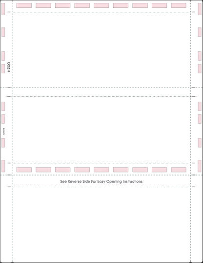 Letter Z-Fold Pressure Seal Blank Form 11Z00-TE