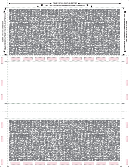 Letter Z-Fold Pressure Seal Blank Form 11Z00-TE