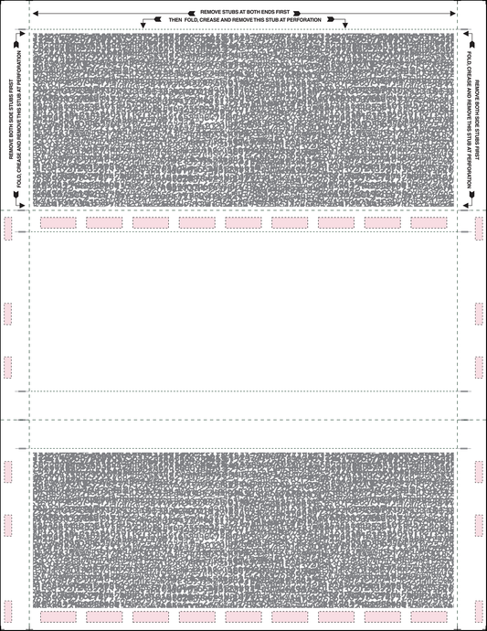Letter Z-Fold Pressure Seal Blank Form 11Z00-TE