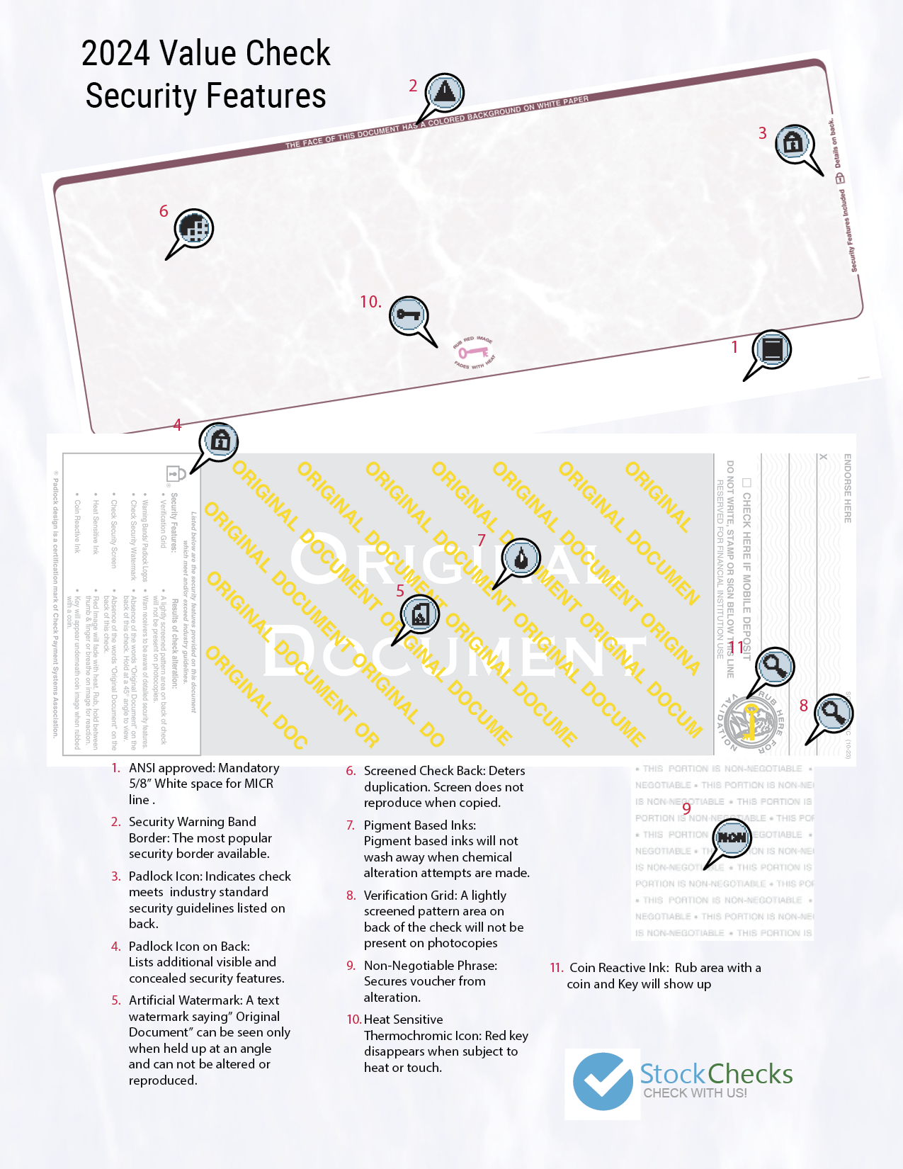 Value Blank Laser Checks - Top Position - Blue Marble (SCTBMBASIC ...