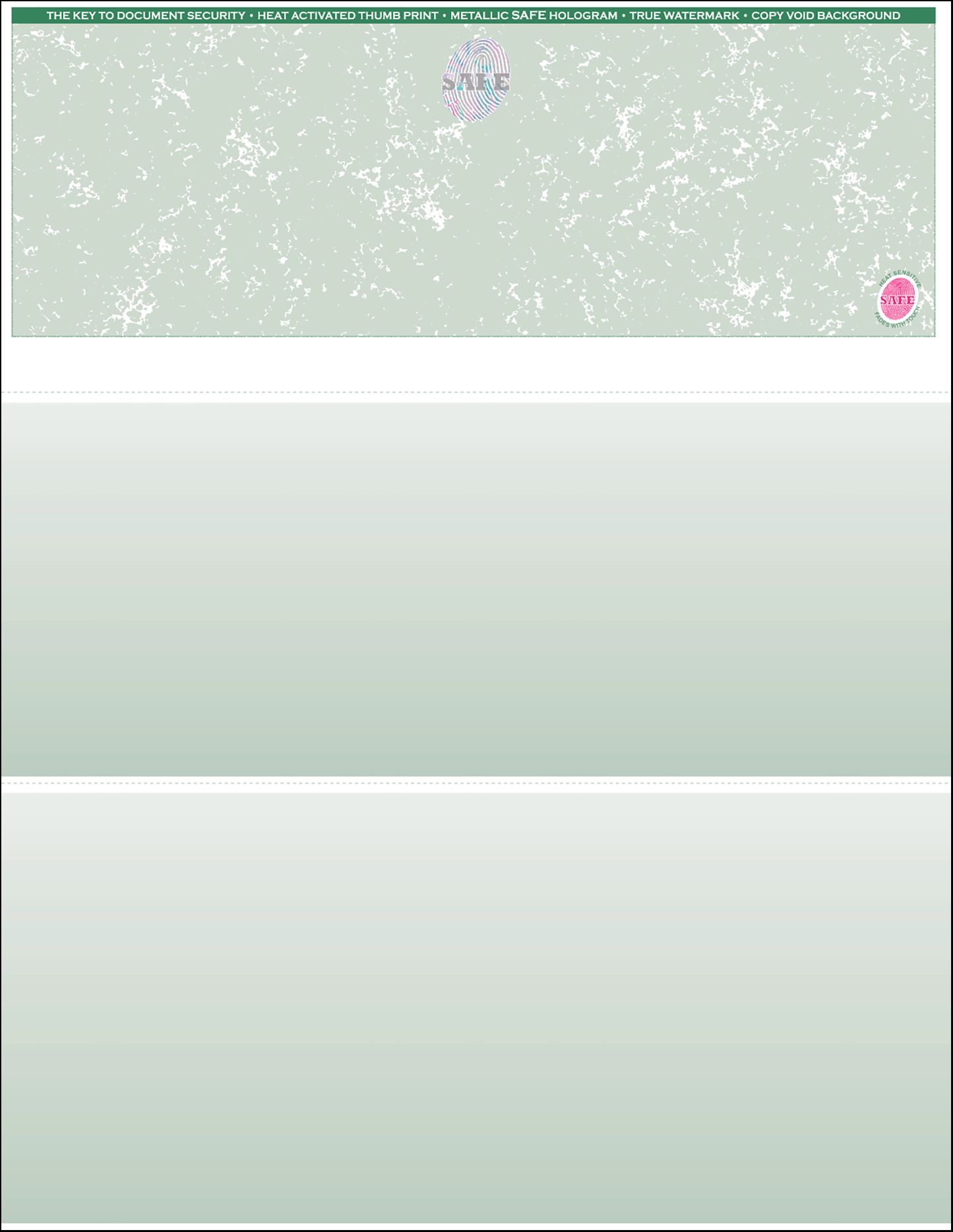 REORDER of Hologram Imprinted Laser Checks