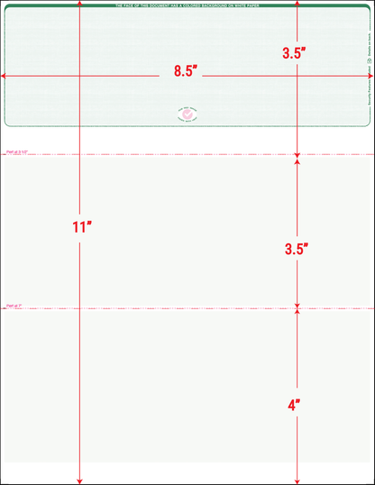 Value Blank Laser Checks - Top Position - Green Linen (SC1LNHG)