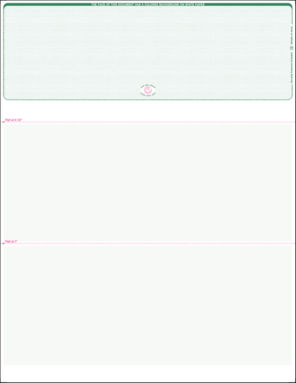 Value Blank Laser Checks - Top Position - Green Linen (SC1LNHG)