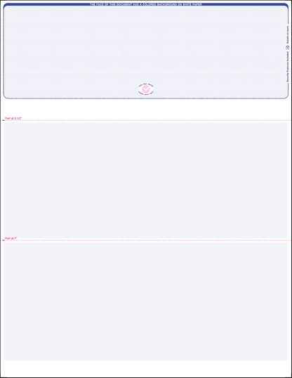 Top position Reflex Blue Linen Blank Laser Check 