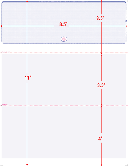 Value Blank Laser Checks - Top Position - Blue Linen (SC1LNRF)