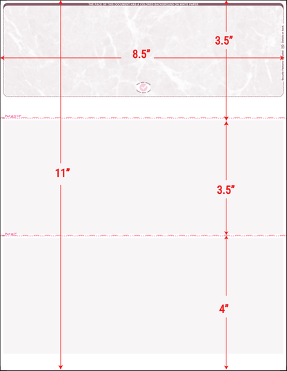 Value Blank Laser Checks - Top Position - Burgundy Marble (SC1MBBY)