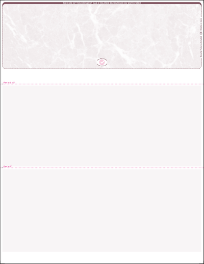Value Blank Laser Checks - Top Position - Burgundy Marble (SC1MBBY)