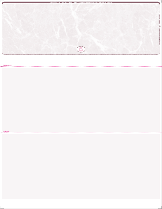 Value Blank Laser Checks - Top Position - Burgundy Marble (SC1MBBY)