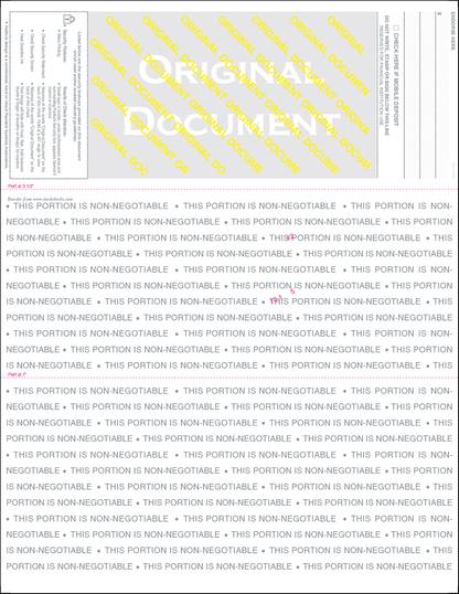 Value Blank Laser Checks - Top Position - Green Marble (SC1MBHG)