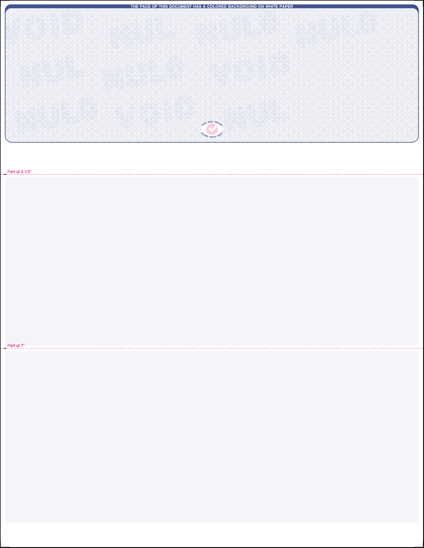 Value Blank Laser Checks - Top Position - Blue Scallop Void (SC1SVBL)