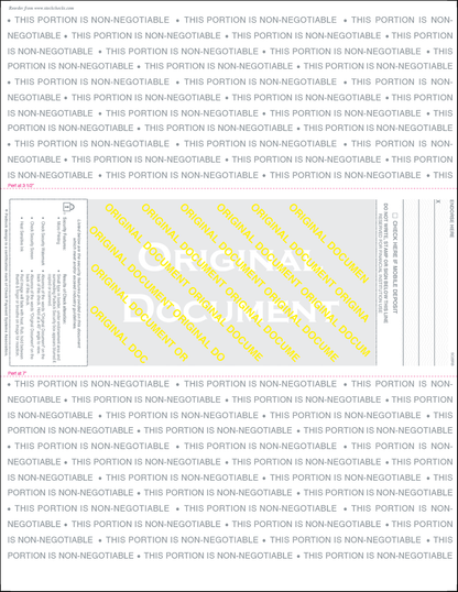 Blank Laser Checks - Middle Position - Prismatic (SC2BRB)
