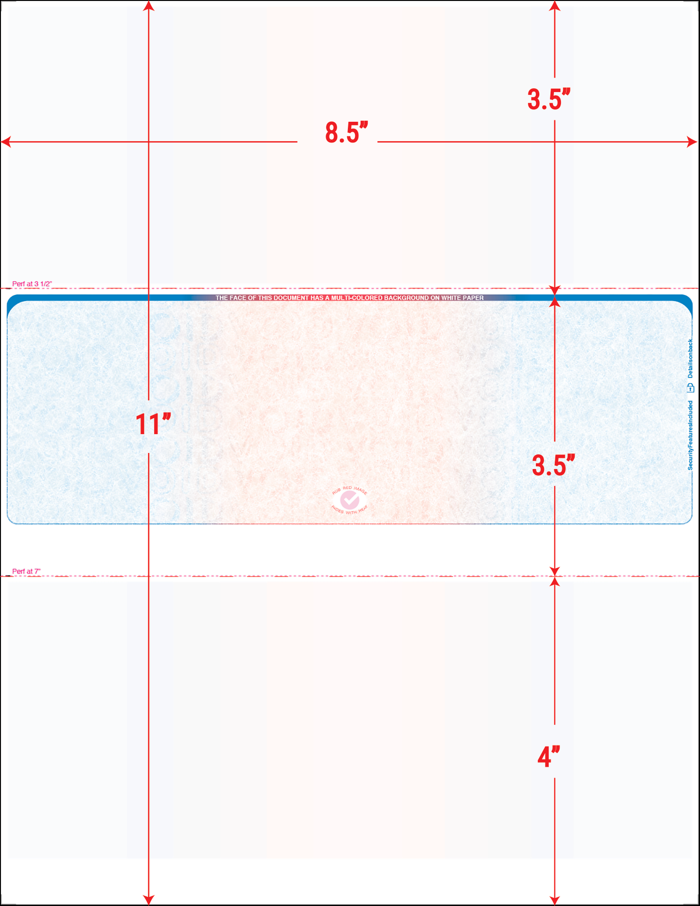Blank Laser Checks - Middle Position - Prismatic (SC2BRB)