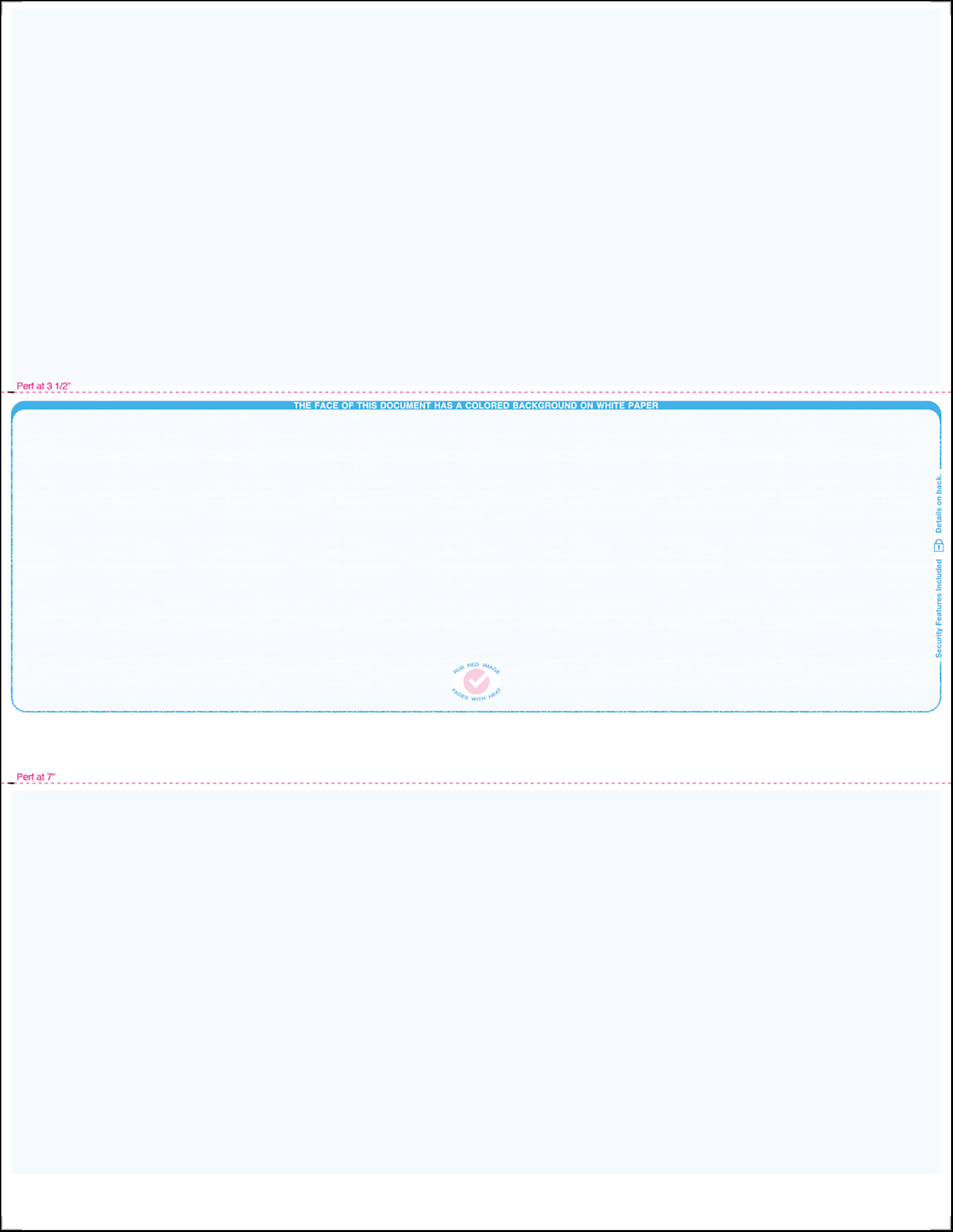 Value Blank Laser Checks - Middle Position - Blue Linen (SC2LNBL)