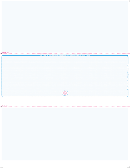 Value Blank Laser Checks - Middle Position - Blue Linen (SC2LNBL)