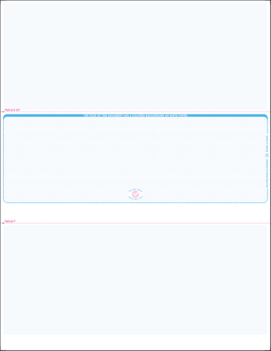 Blank Laser Checks - Middle Position - Blue Linen SC2LNBL