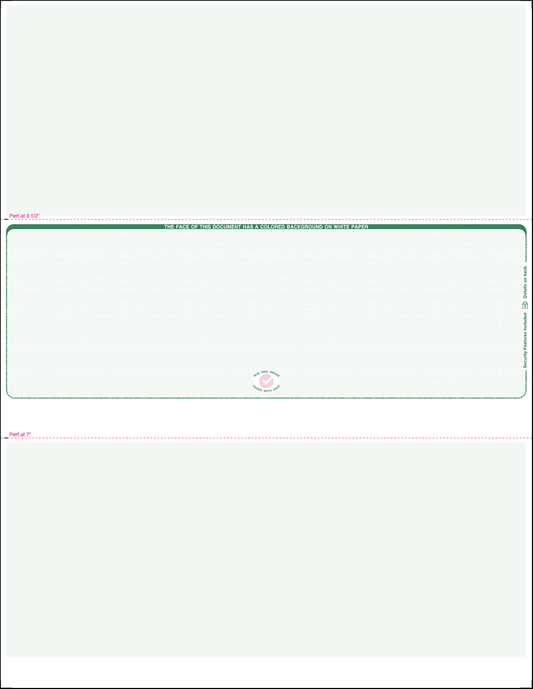 Value Middle Green Linen Blank Laser Check SC2LNHG