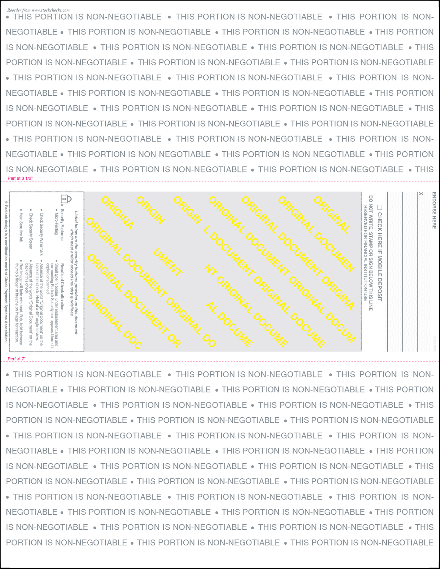 Value Blank Laser Checks - Middle Position - Green Linen (SC2LNHG)