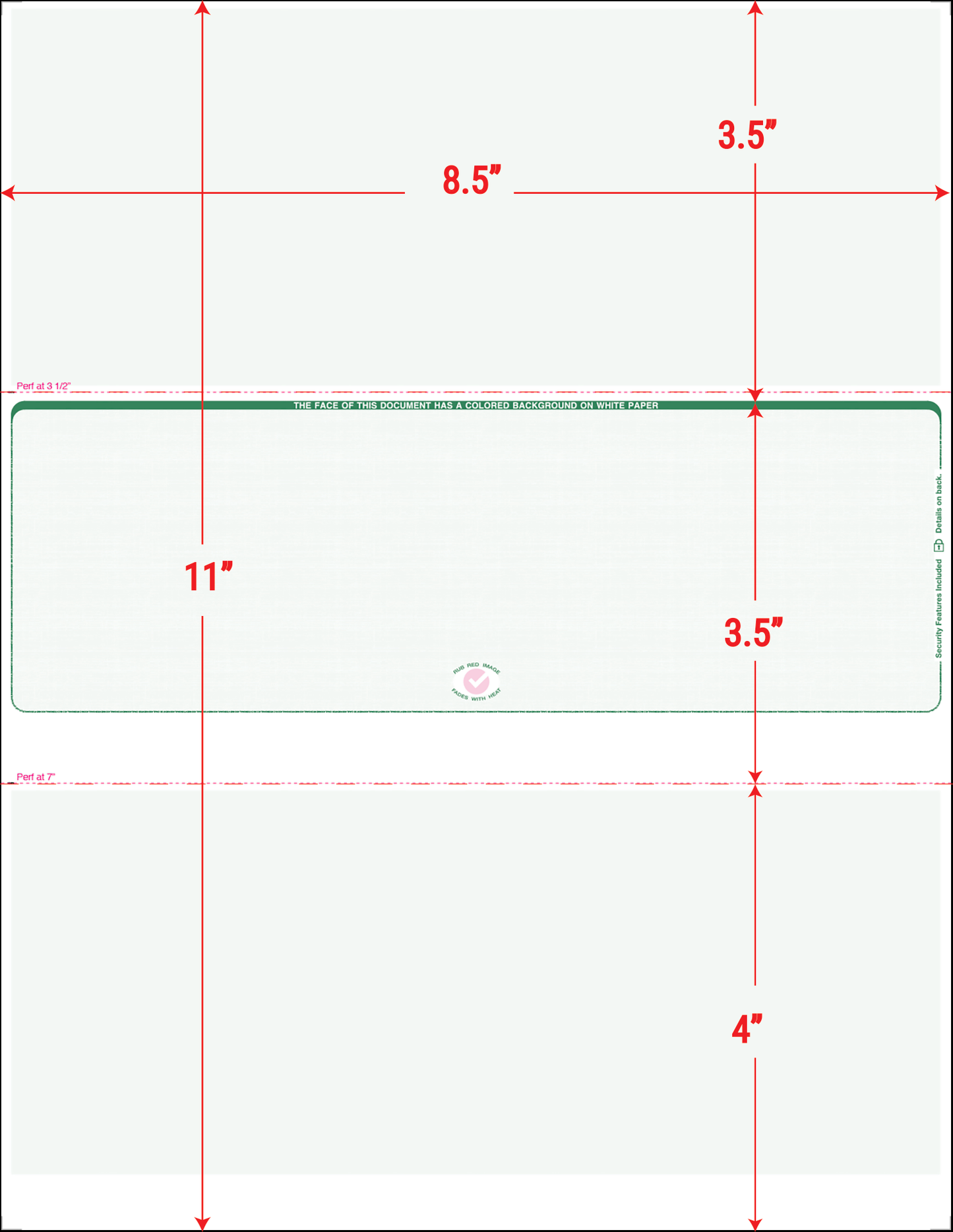 Value Blank Laser Checks - Middle Position - Green Linen (SC2LNHG)