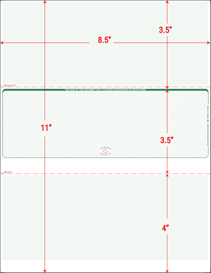 Value Blank Laser Checks - Middle Position - Green Linen (SC2LNHG)