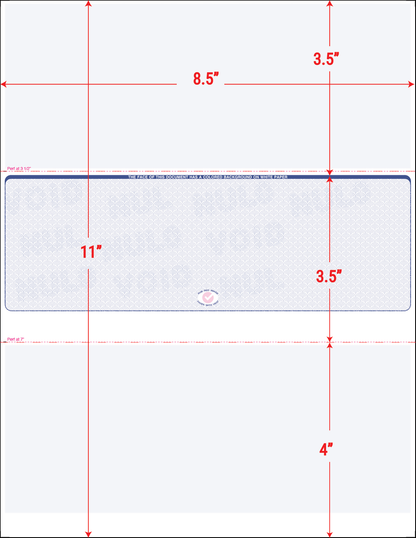 Value Blank Laser Checks - Middle Position - Blue Scallop Void (SC2SVBL)