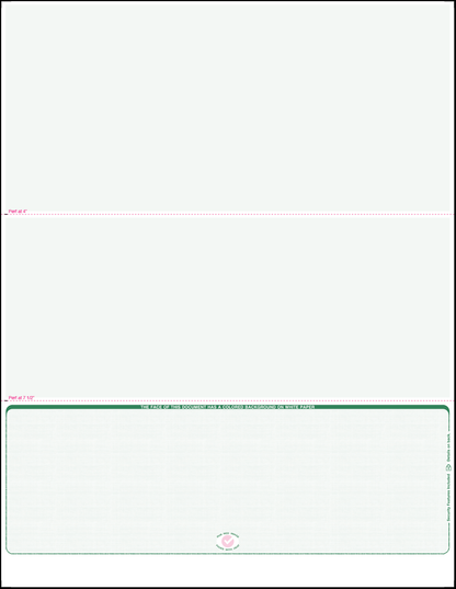 Blank Laser Checks - Bottom Position - Green Linen SC3LNHG