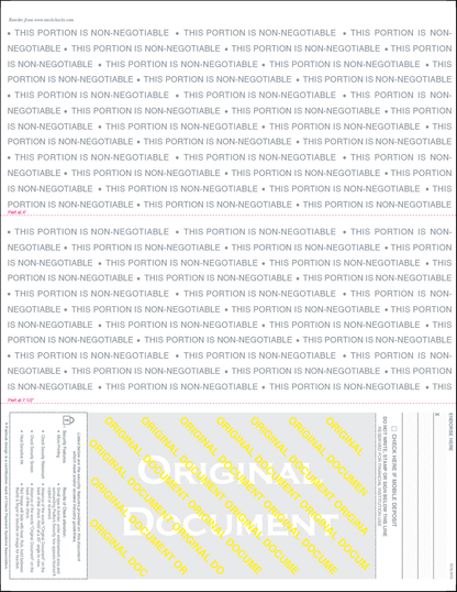 Blank Laser Checks - Bottom Position - Green Linen SC3LNHG