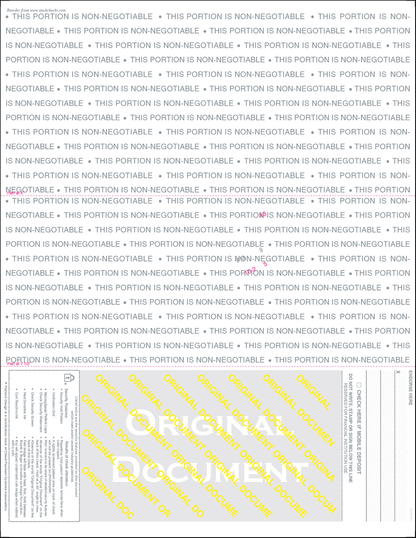 Value Blank Laser Checks - Bottom Position - Blue Scallop Void (SC3SVBL)
