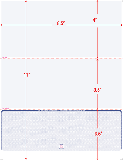 Value Blank Laser Checks - Bottom Position - Blue Scallop Void (SC3SVBL)