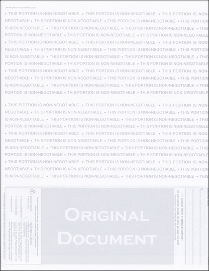 ADP© Compatible Payroll Checks - Value - Bottom Position - One Perforation - Reflex Blue Scallop Void (SC3VRF1P)