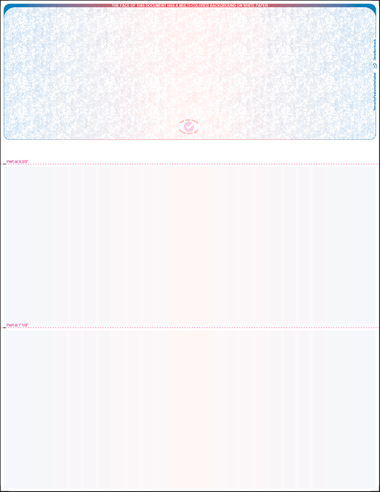 Equal Perforation Checks - Top Position - Prismatic (SC7BRB)