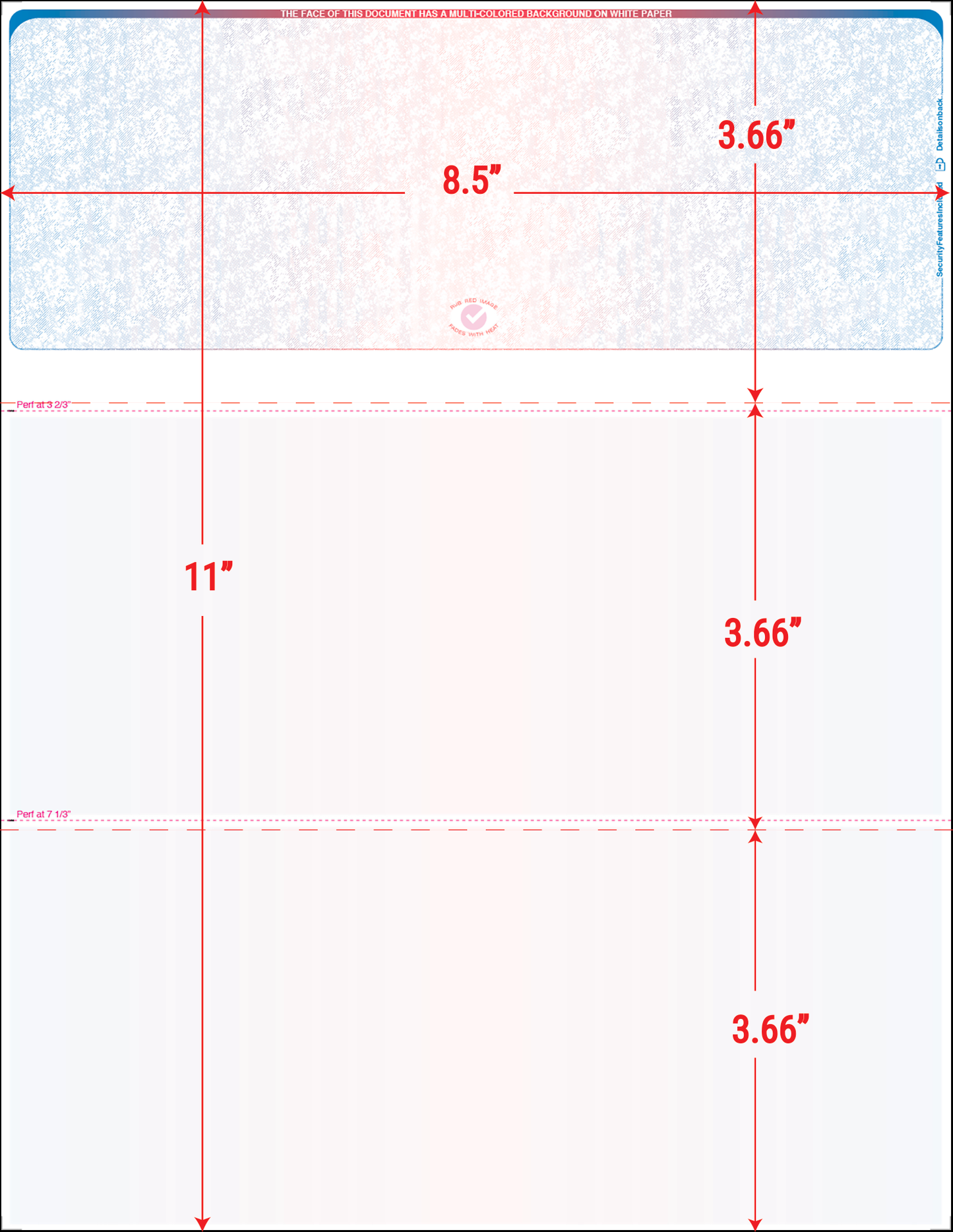 Value Equal Perforation Checks - Top Position - Prismatic (SC7BRB)