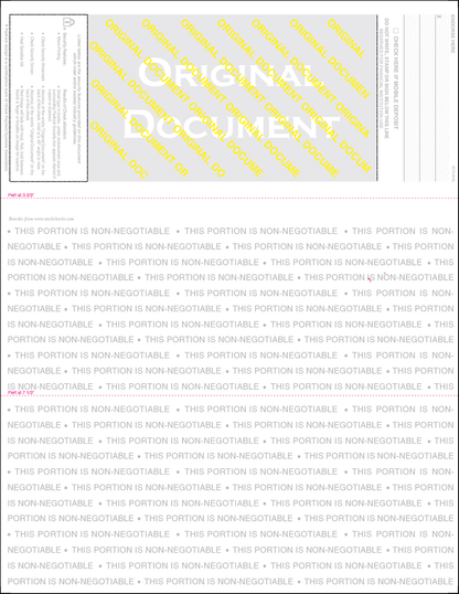 Equal Perforation Checks - Top Position - Green Linen MOCR Bond (SC7LNHG)