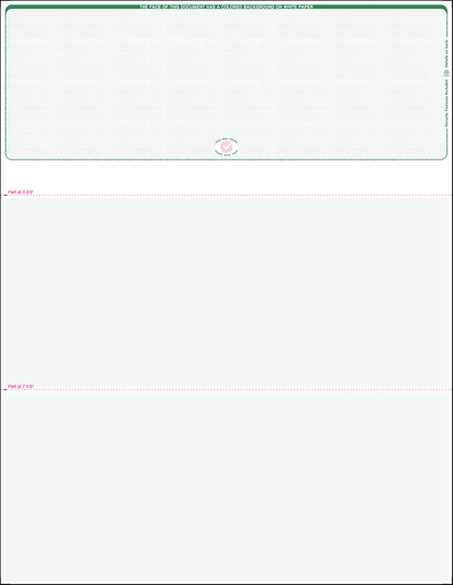 Equal Perforation Checks - Top Position - Green Linen MOCR Bond (SC7LNHG)