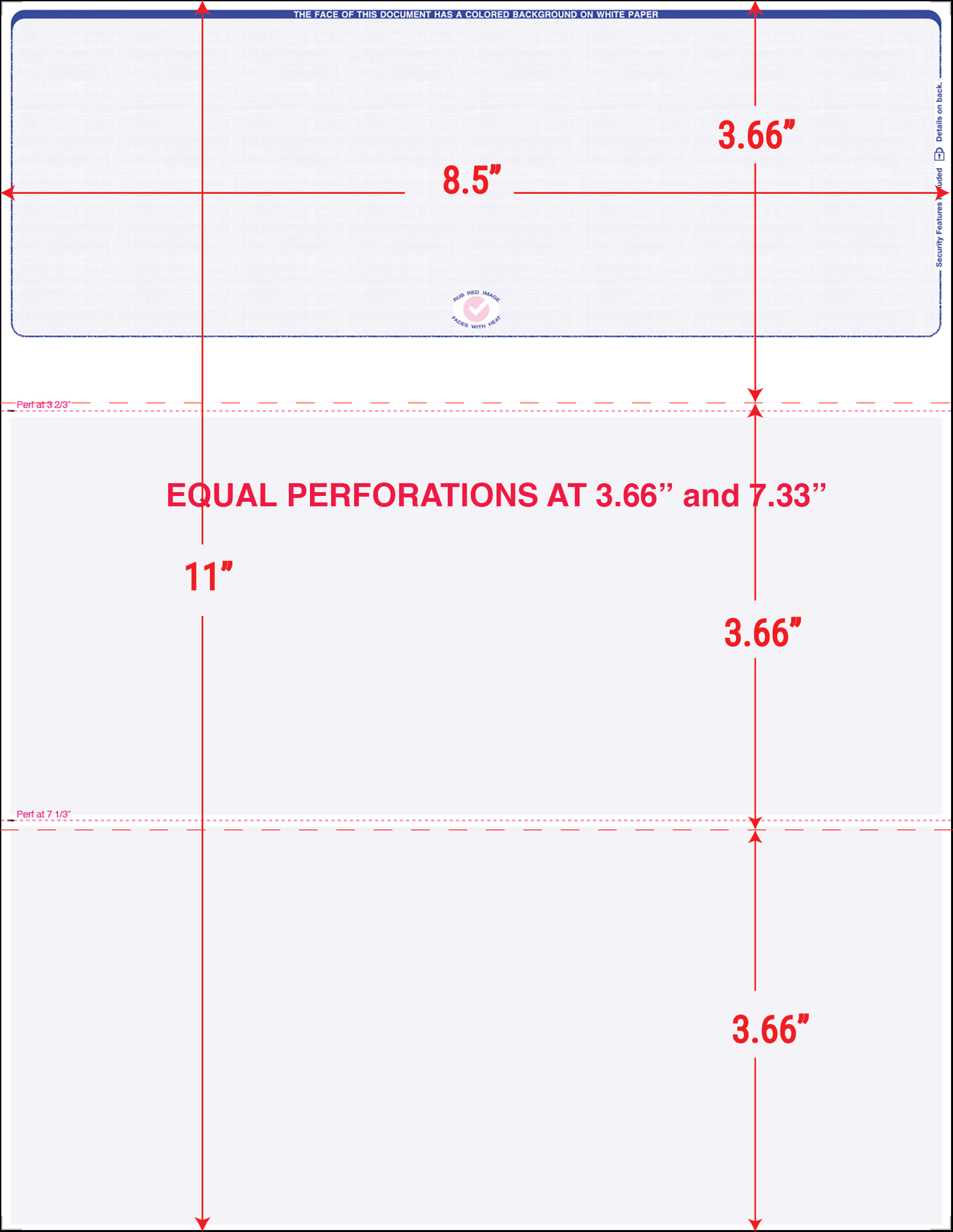 Value Equal Perforation Checks - Top Position -  Reflex Blue- Linen(SC7LNRF)